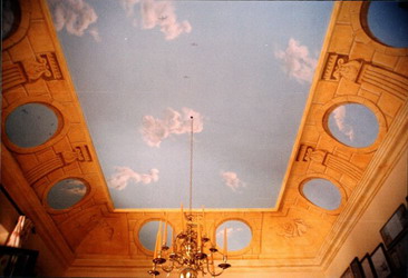 Ceiling in the formal dining room.