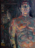 Painting, oil on canvas- Self portrait 2549