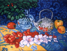 Painting, oil on canvas, Still life 3. 50 x 70 cm