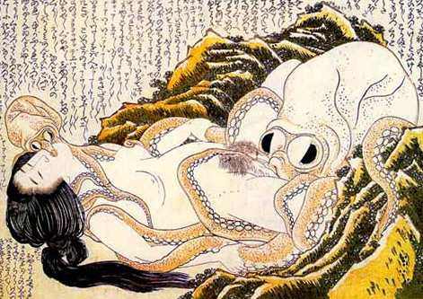 The Dream of the Fisherman's Wife by Katsushika Hokusai
