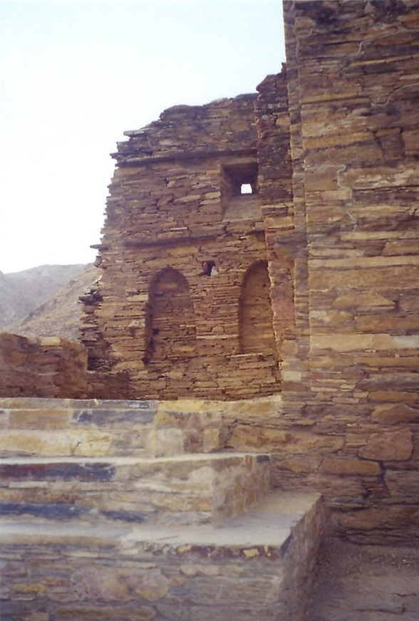 Takht Bhai (throne-water, the throne is the mountain peak it sits upon, water is that mountain's freshwater spring) Buddhist monastery built & used from sometime after the Buddha's death & the 5th century. Important Gandhara sculpture was unearthed here.