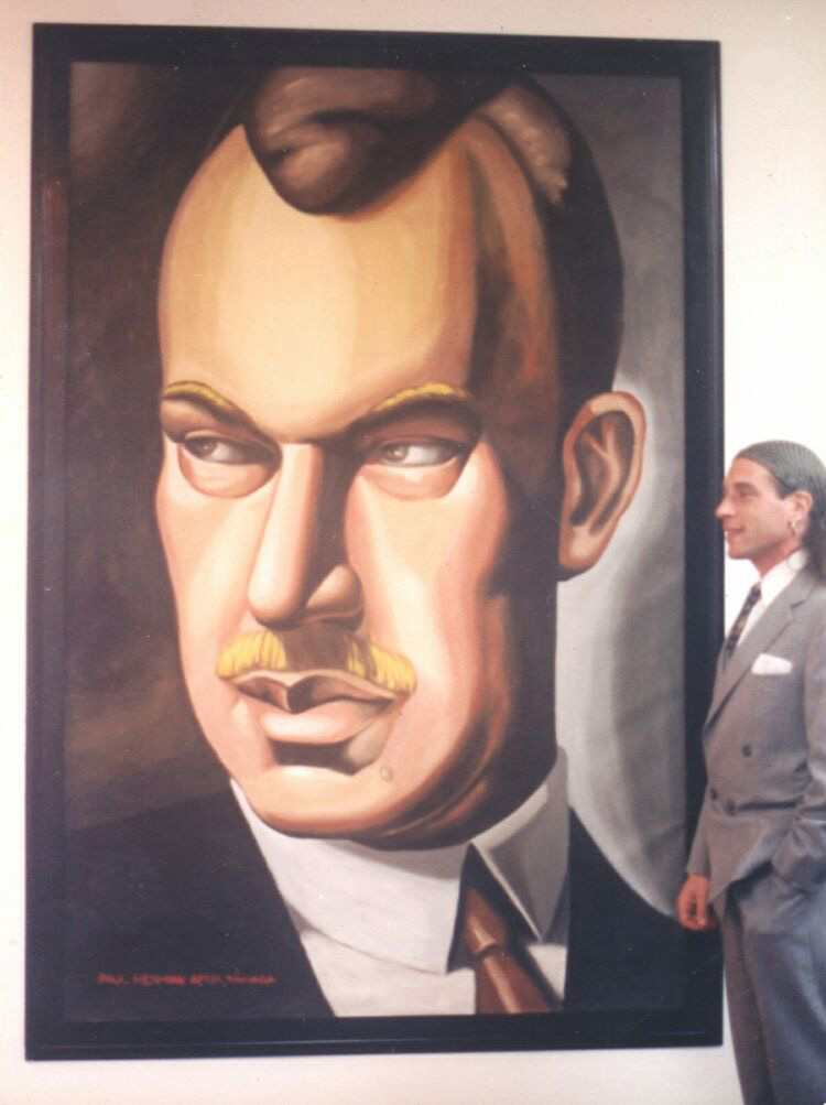Copy, Tamara de Lempicka. Oil on canvas. Baron Kuffner, Tamara's second husband. One of 7 commissioned by Saks Fifth Avenue in New York City. 