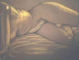 Drawing, Nude -4. 50 x 65cm