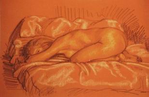 Drawing, Nude -6. 65 x 50cm