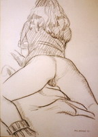 Drawing, Nude -7. 40 x 30cm