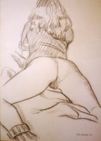 Drawing, Nude -7. 40 x 30cm