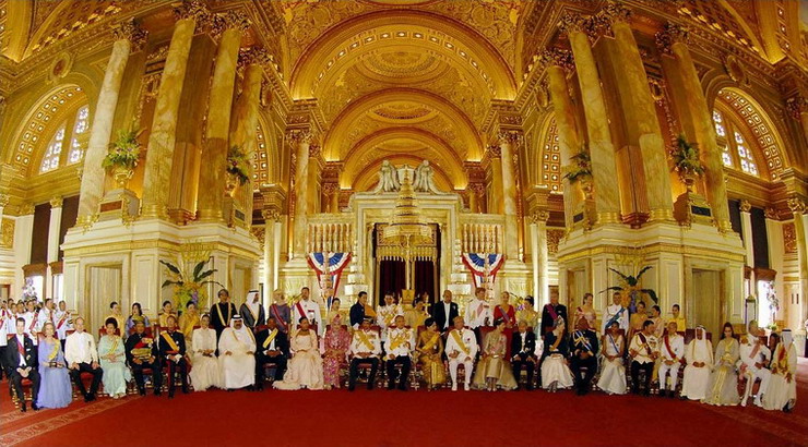 Gathering of royalty from around the world to celebrate His Majesty's 60 anniversary as monarch