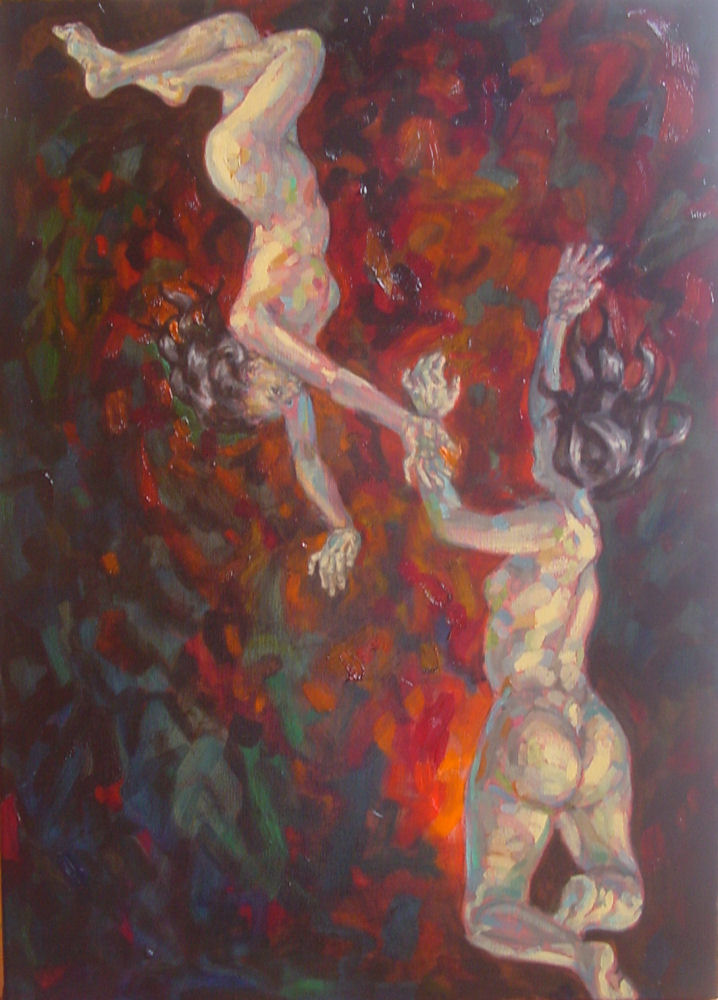 Nude, oil on canvas. Nudes4.