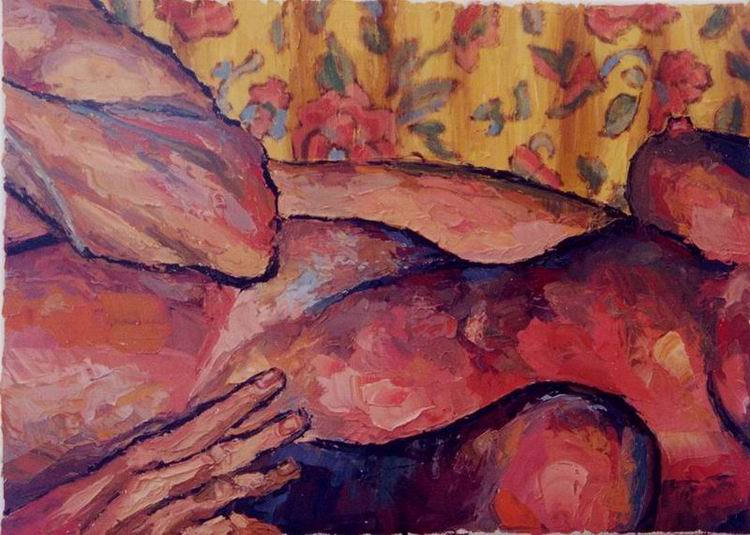 Nude, oil on canvas. Isabel & I.