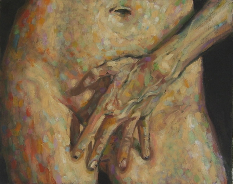 Nude Hand, oil on canvas