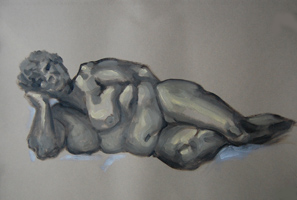 Ora reclining 50 x 65 cm