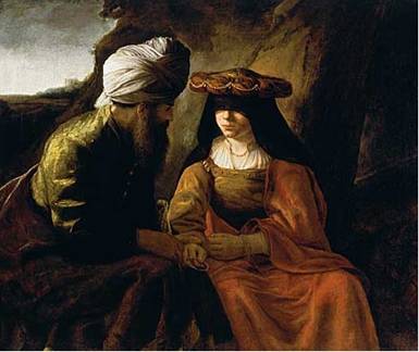 Judah & Tamar (school of Rembrandt)