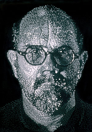 Chuck Close, self portrait