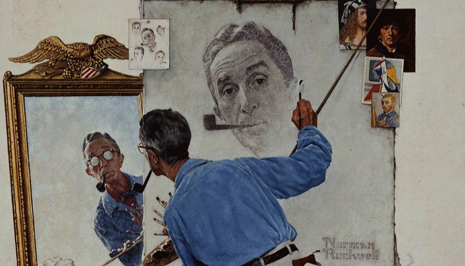 Norman Rockwell, self portrait