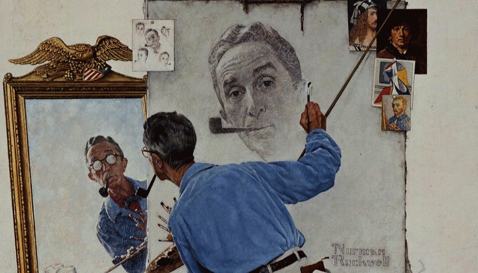 Norman Rockwell, self portrait