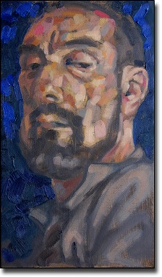 Self-portrait May 2008. 33 x 19 cm (13 x 8 inches)