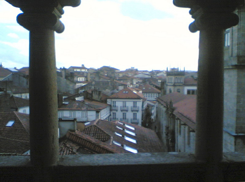 The town from the 3rd floor of the Cathedral