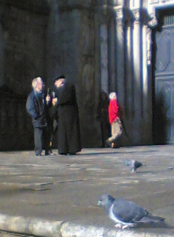 Priest & pigeon