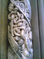 Detail of carved column