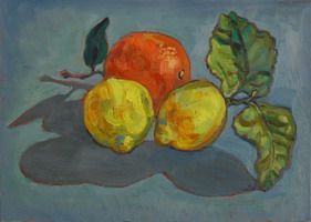 Lemons. oil on panel 5 x 7 inches