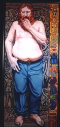 John Zeuffle, life size. Oils on canvas mounted on board