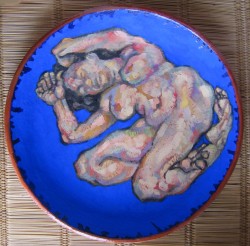 Nude on plate