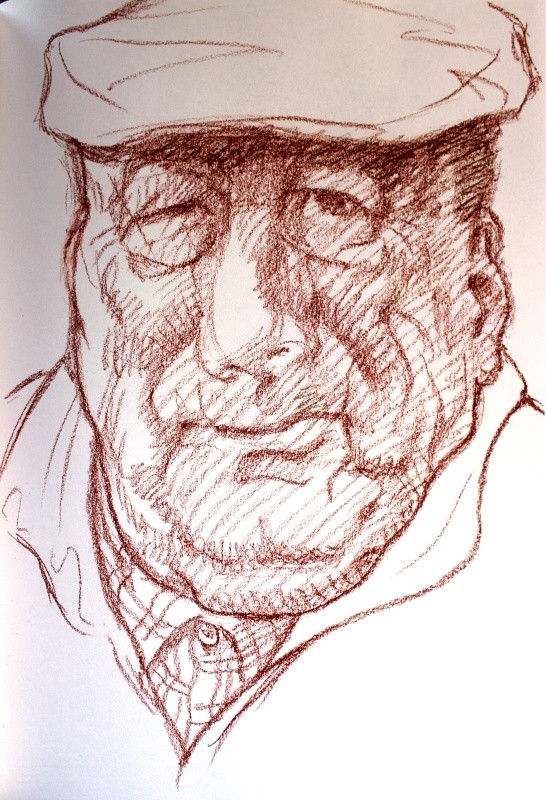 Frank, Conté crayon on paper 42 x 29 cm