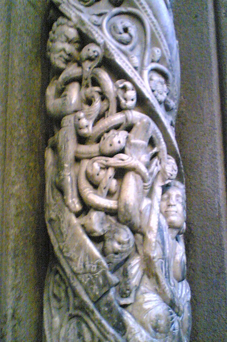 Detail of carved column