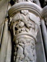 Detail of carved column